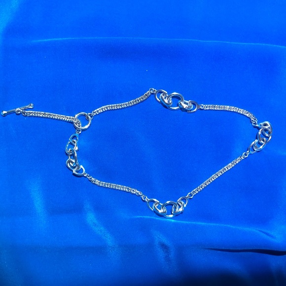 Silvertone Equestrian Horse Bit 18” Choker Style Necklace - Picture 8 of 9